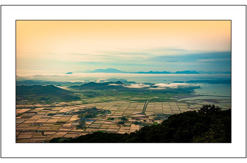 남도의 아침....