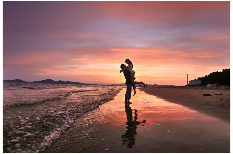 노을 물드는 다대포