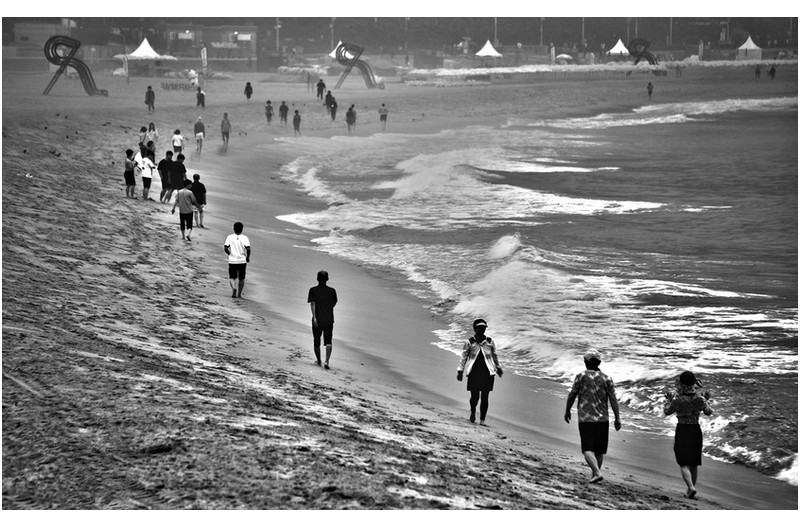 아침을 여는 해운대