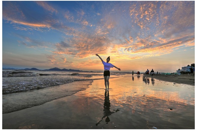 노을 물드는 다대포