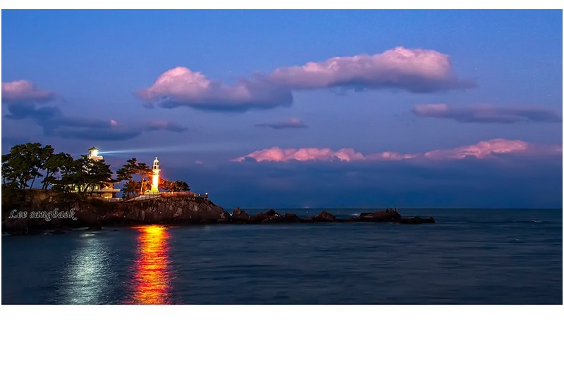 구름좋은 저녁하늘