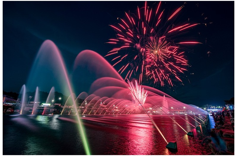 장흥물축제 불꽃