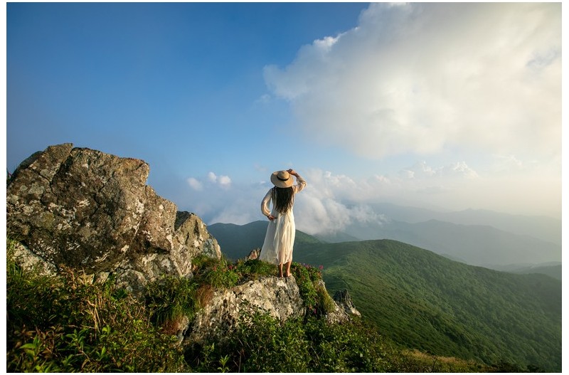 덕유의 일몰 풍경