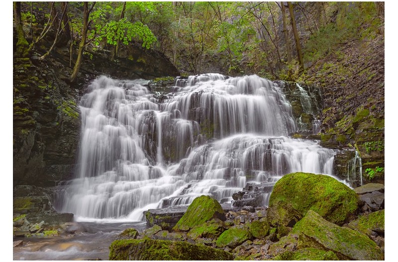 나도 실비단폭포