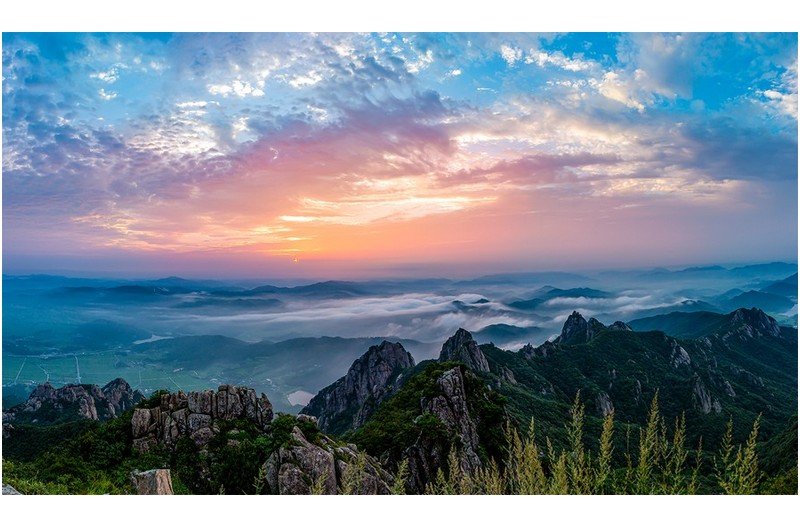 월출의 하늘풍경