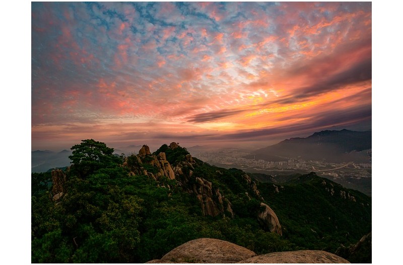 포대능선의 아침