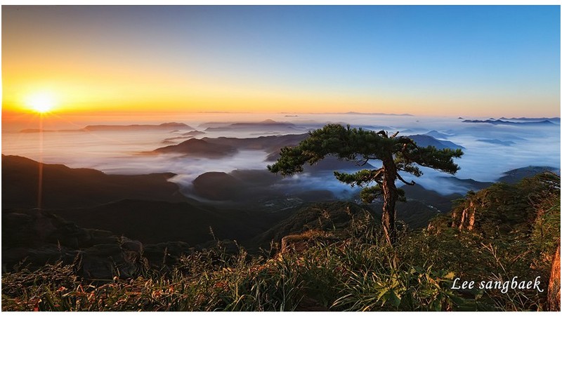 대둔산 아침 빛