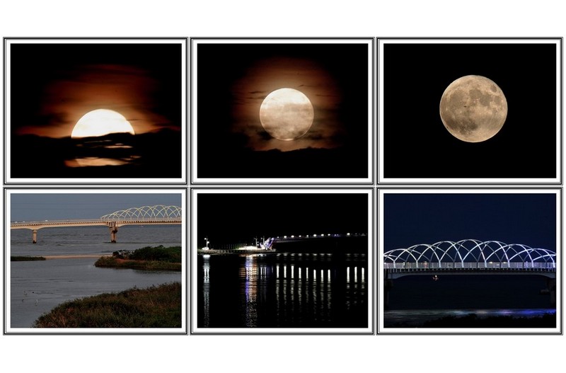 수퍼 블르문 과 솔 바람교