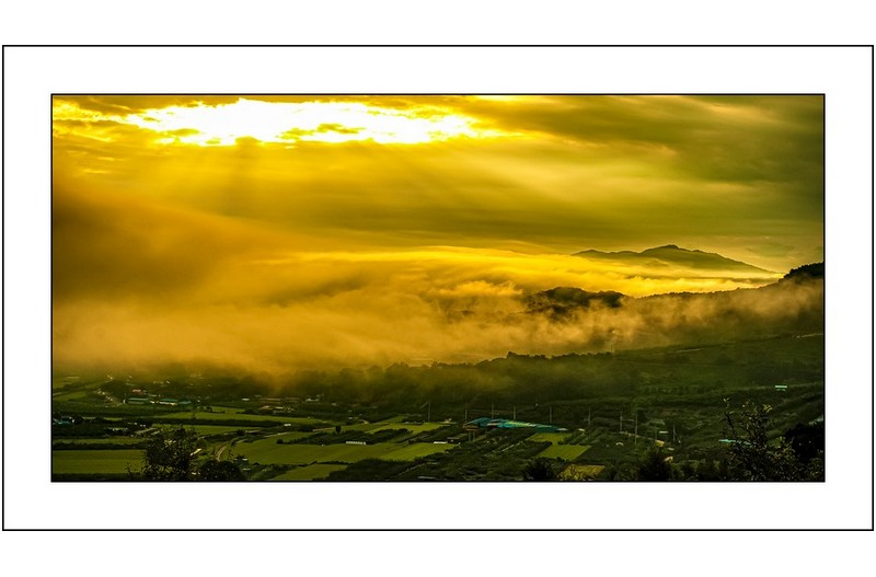 남도의  아침...