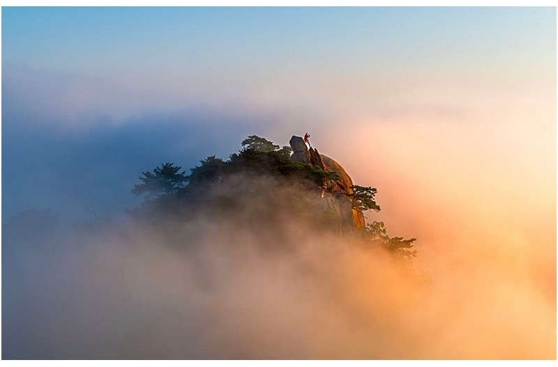 도봉산 섬이되다. .