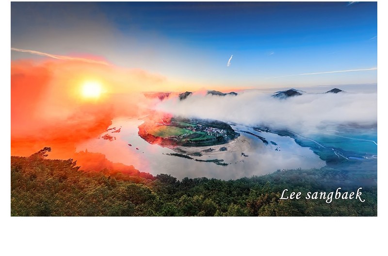 회룡포의 그날의 아침