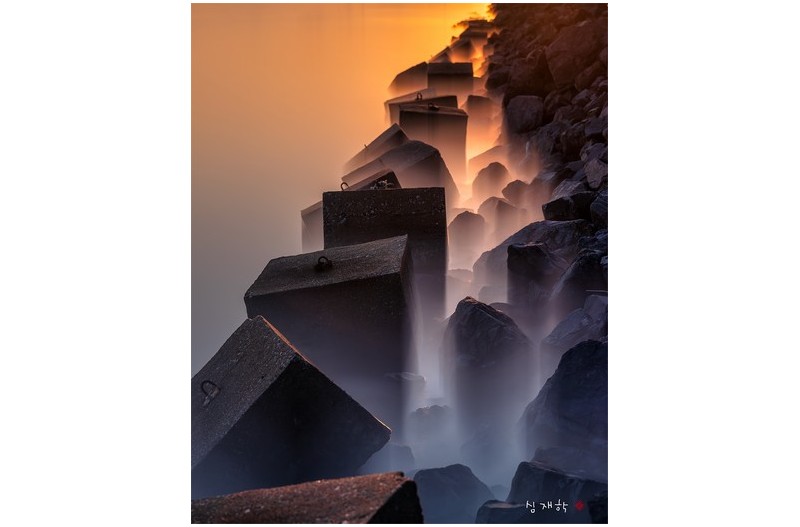 석양빛에 물들다