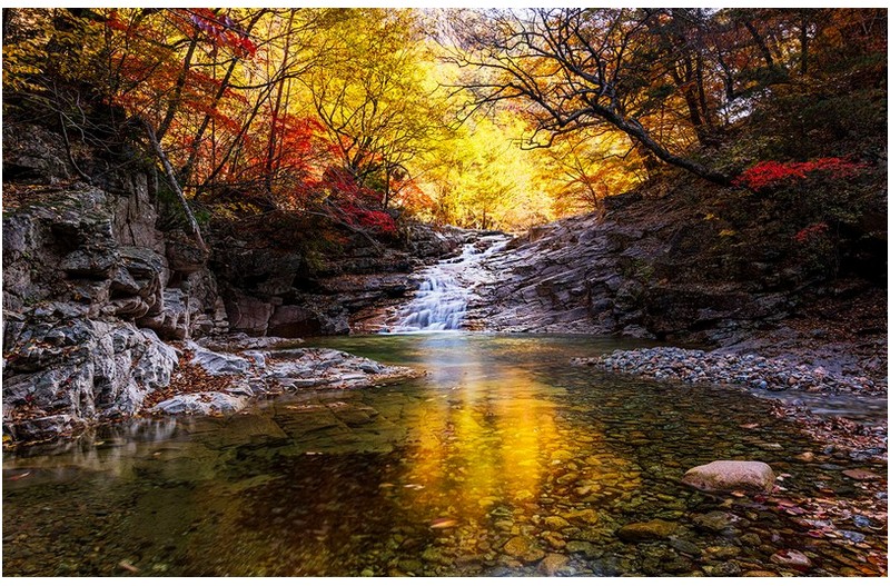가야동계곡에 잠긴 가을빛