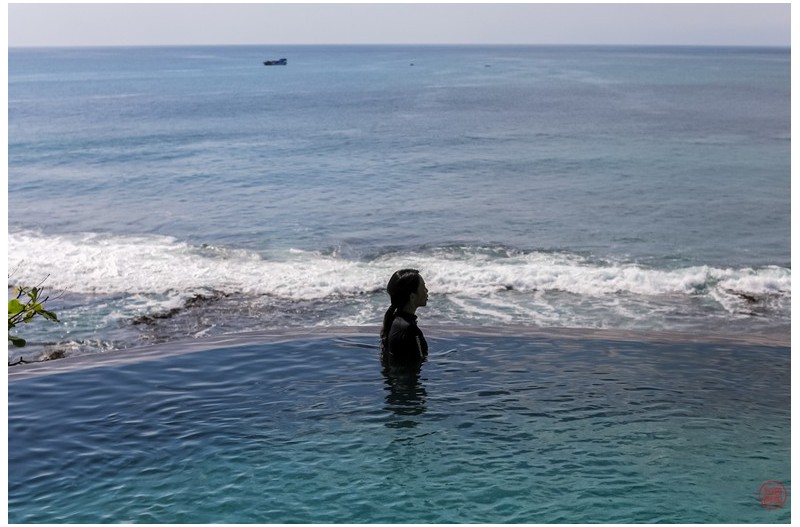 바다가 보이는 풀장