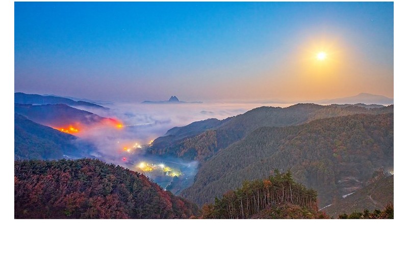 달빛아래 마이산