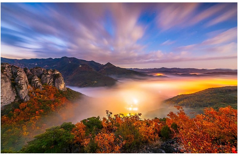 가을이 흐르는 주왕산