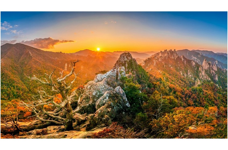 설악 신선대 일몰