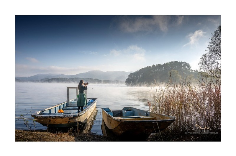대청호의 아침에