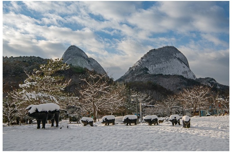 첫눈마이산