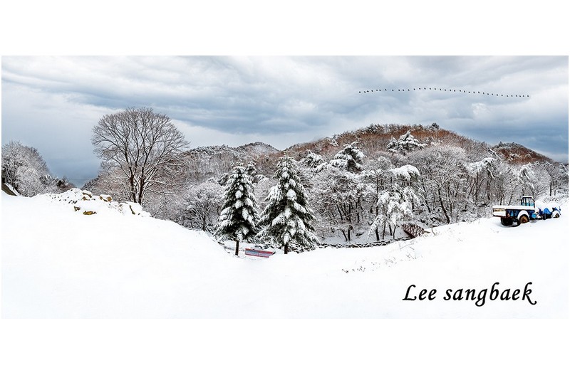 가바위 눈 내린 날