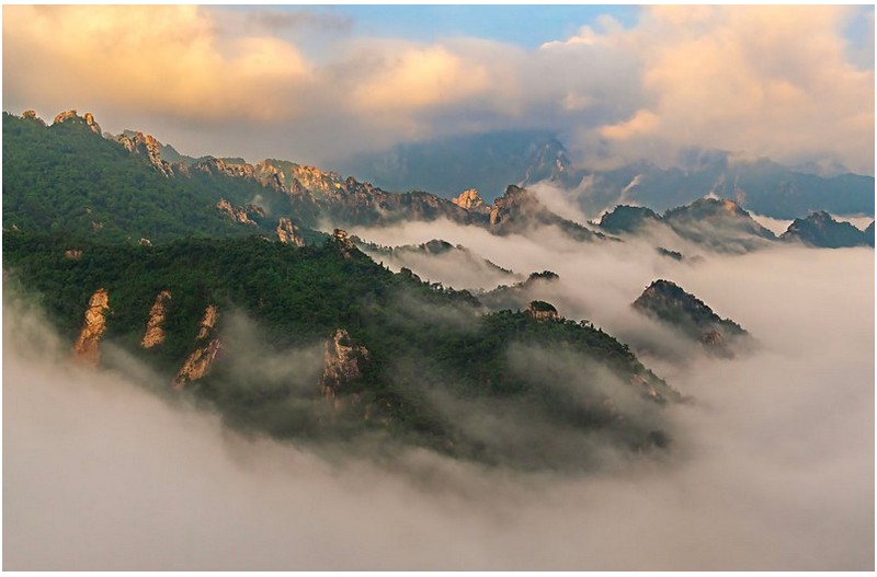 가야동계곡의 운해