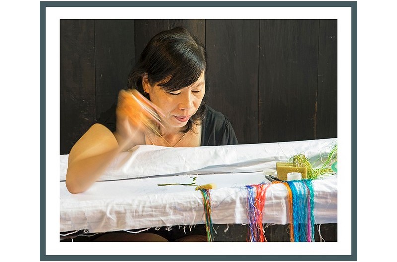 자수작업........