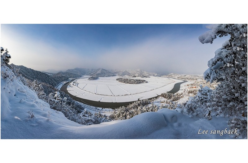 눈내린 대덕산 설경