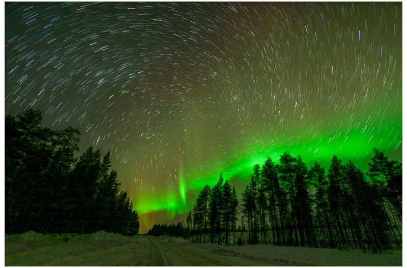 오로라와 회돌이