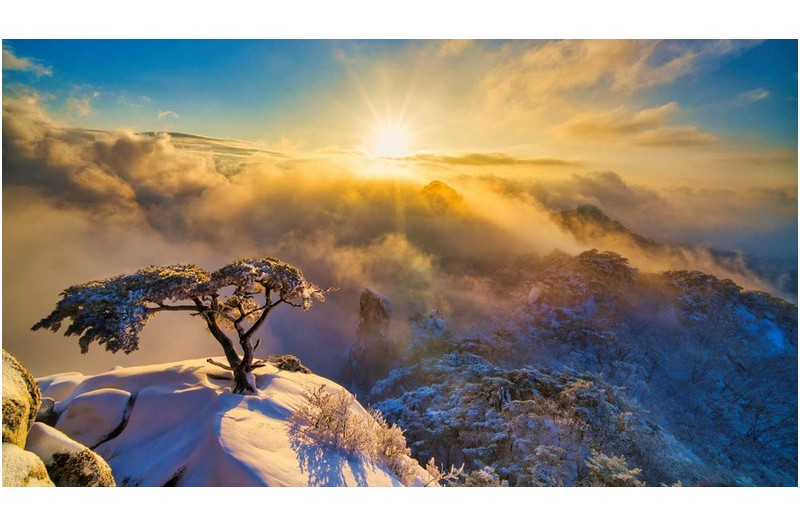 23년31일 도봉산마지막 일몰경