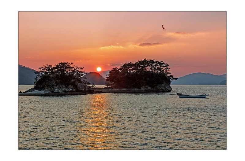 장구섬 일몰