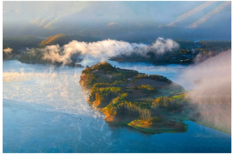 물안개 피는 붕어섬 - 2