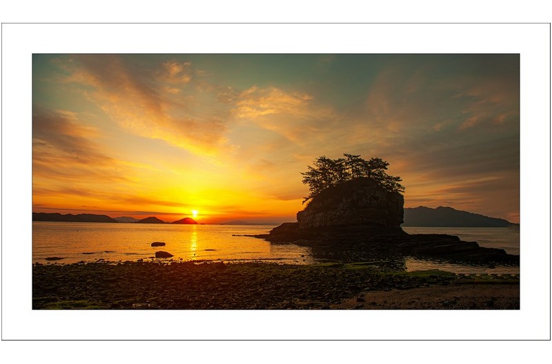 시루섬의  아침..