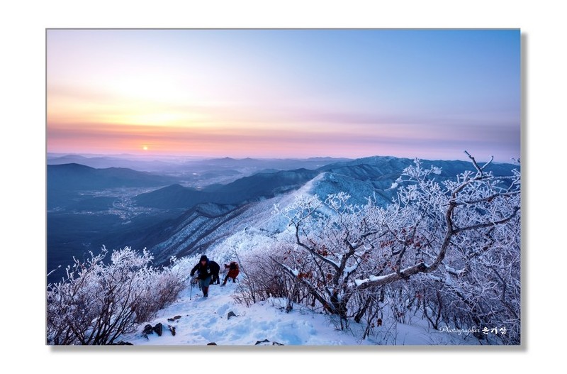 눈 밟고 왔어요