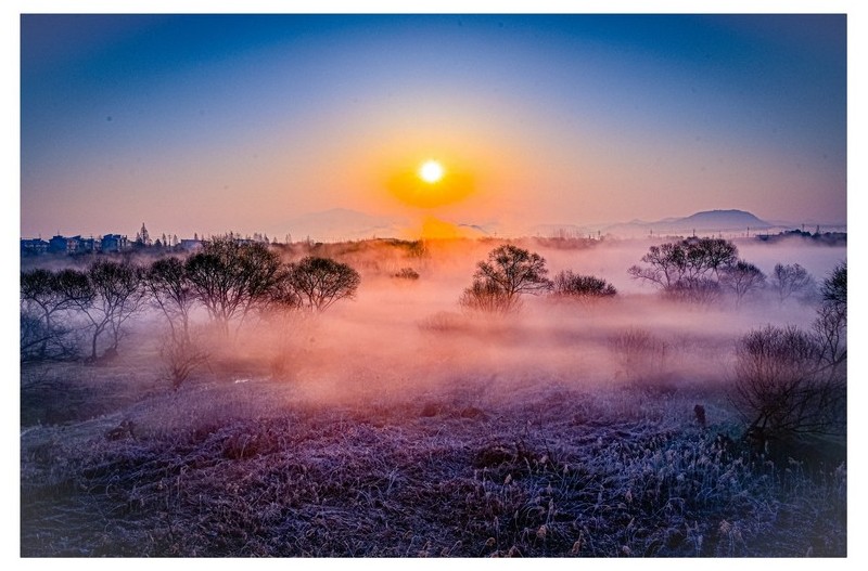 황룡강 습지일출