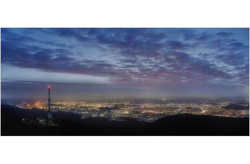 울산 야경 파노라마샷