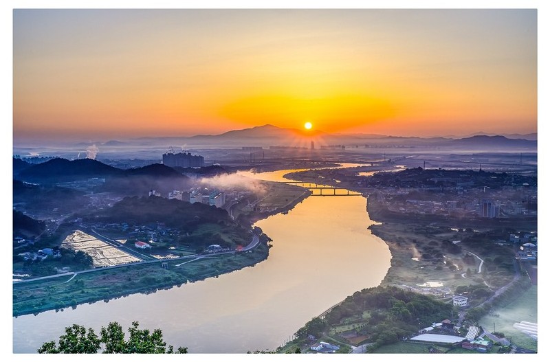 나주 가야산 일출