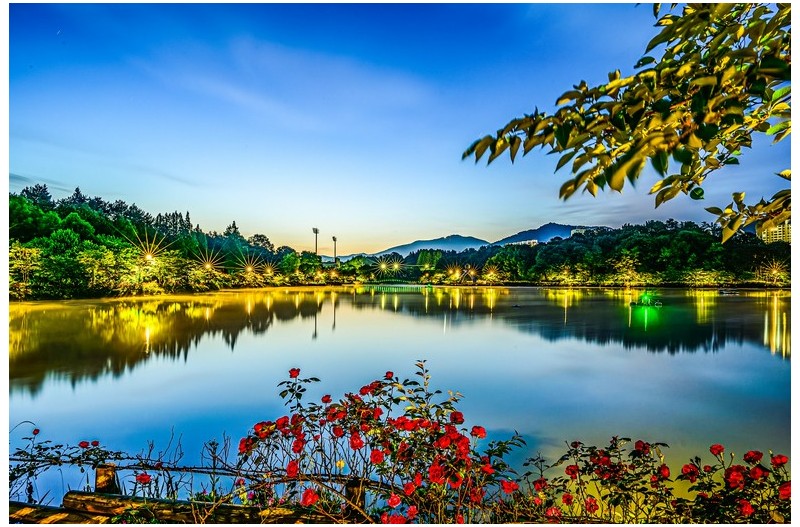 풍암호수공원 야경