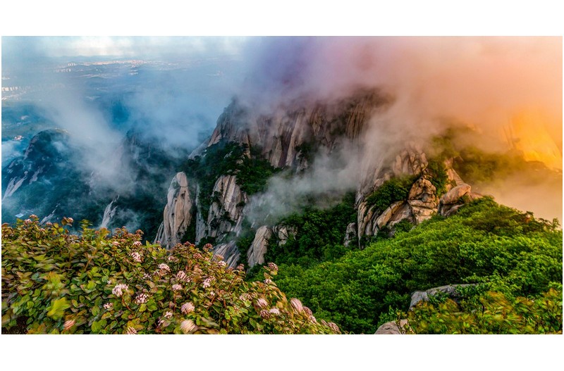 염초봉 능선을 바라보면서