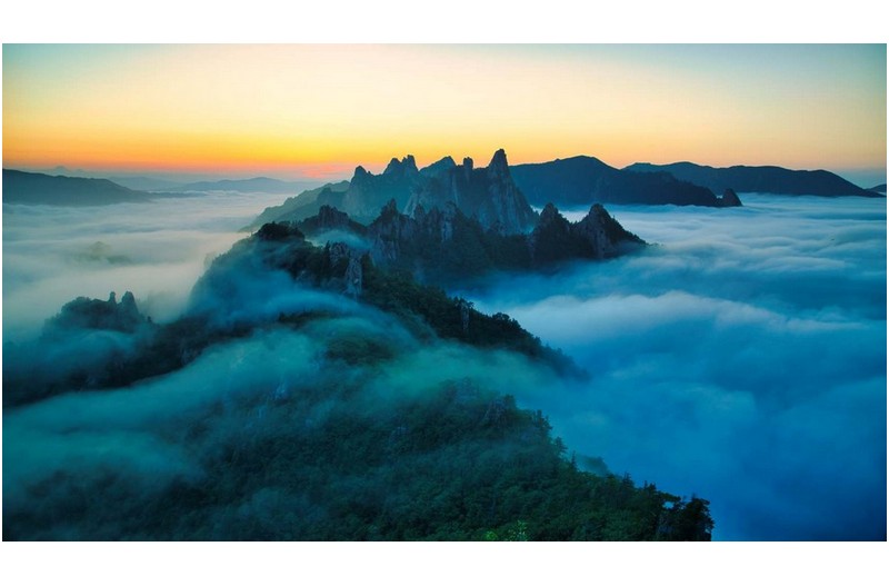 설악산 공룡능선 운해