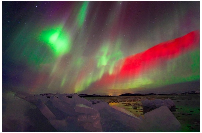 오로라 - Green,Red