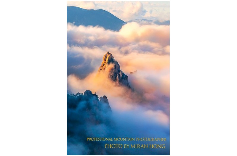 범봉, ,오후빛에 물들다.