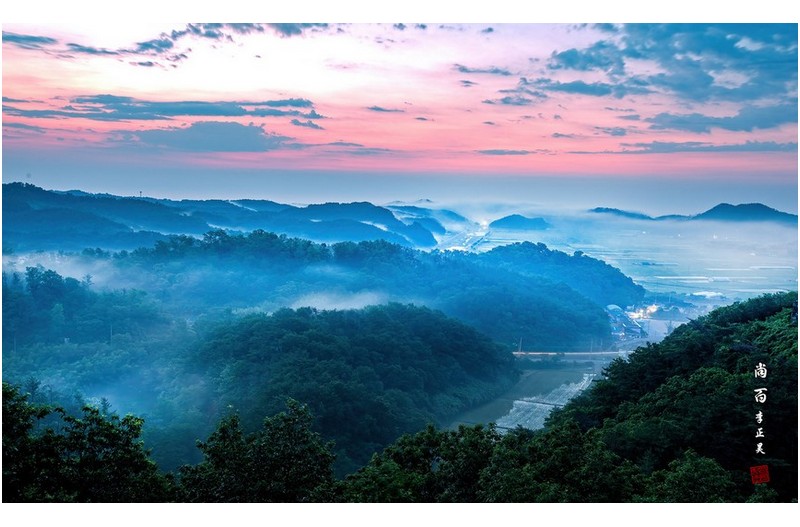 동해바다를 바라보는 아침