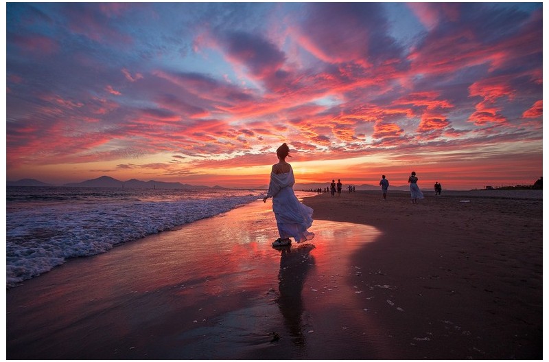 다대포 노을속에서