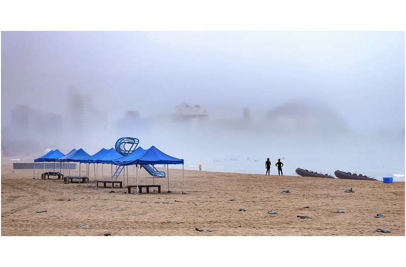 해무속에 잠기다.