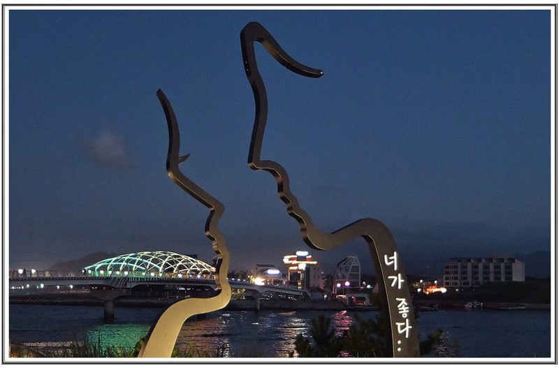 남대천 하구 야경