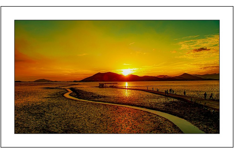 순천만의 일몰...