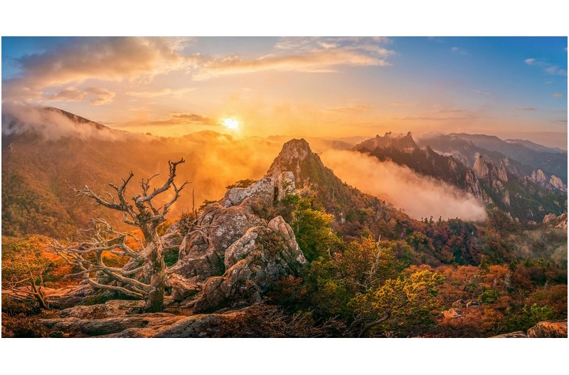 설악 신선대 일몰