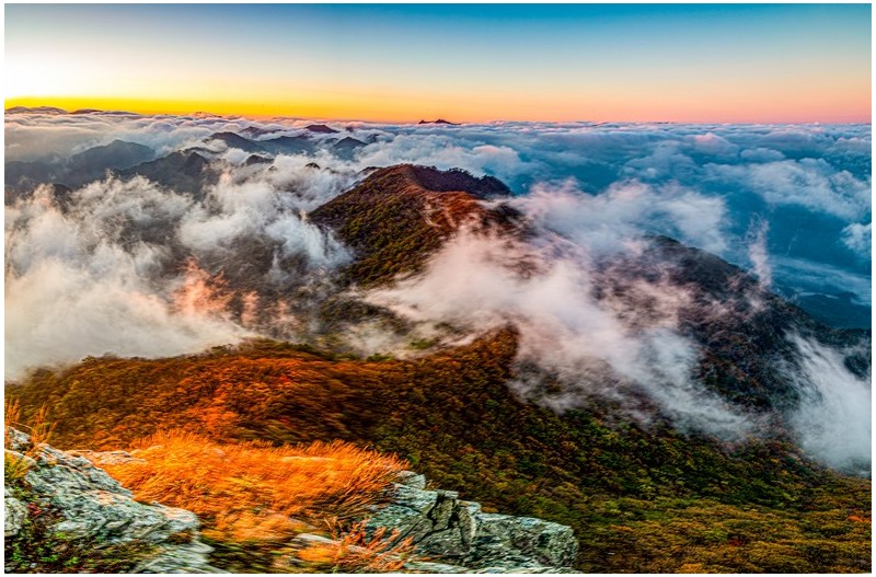 덕주능선의 가을