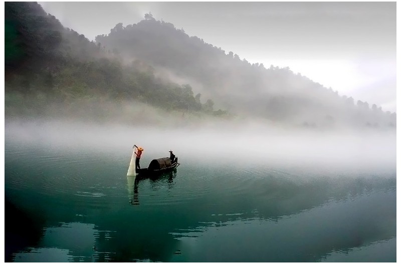 어부의 일상 - 투망