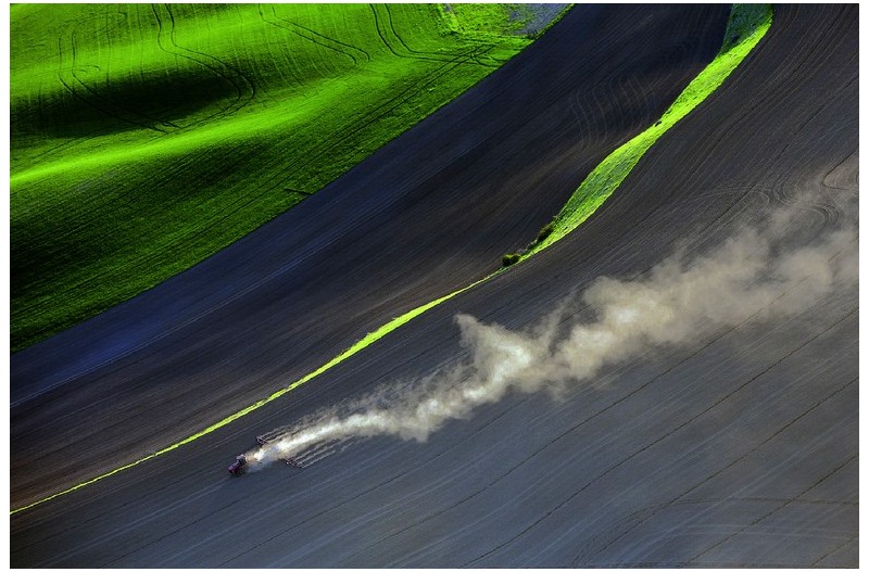 영농 작업 - 항공촬영